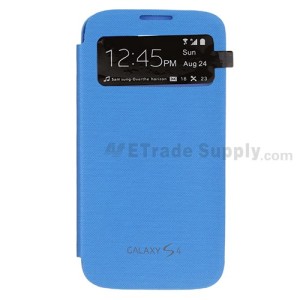 Galaxy S4 S View Flip Case - Crystal Blue